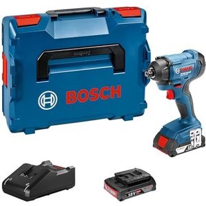 Bosch accu slagmoeraanzetter - GDR 18V-160 - 18V - 2x2.0 Ah en snellader - in L-BOXX