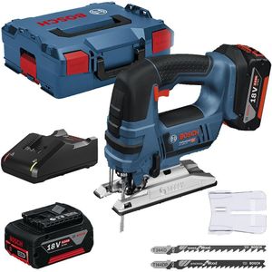 Bosch Professional GST 18V-LI B Decoupeerzaag - Met 2x 18 V accu en lader - in L-Boxx