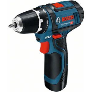 Bosch Professional GSR 12V-15 Accuboormachine - Met 12 V (2.0 Ah) Accu en Lader