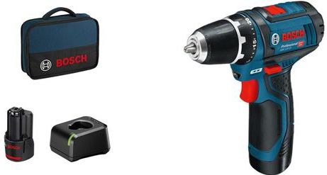Bosch - GSR 12V-15 - Accuschroefboormachine - 12V - 2x 2,0 Ah