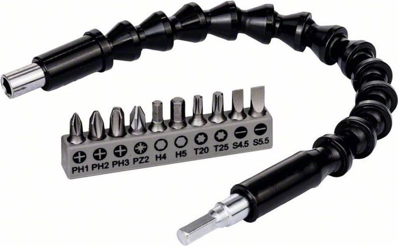 Bosch - 2608522377 - Bitset 11-delig - Plat, Kruiskop, Inbus - Kunststof