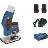 Bosch Professional GKF 12V-8 Freesmachine - Met 2x 12V Accu en Lader - Incl. Koffer