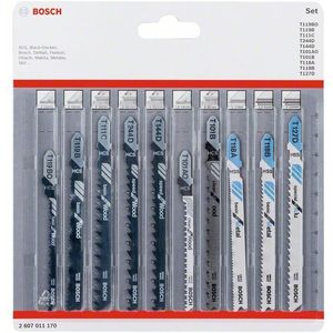 Bosch 2607011170 10-delige Decoupeerzaagbladenset
