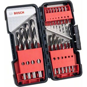 Bosch Metalen spiraalboor HSS-set PointTeQ DIN 338 18-delige ToughBox