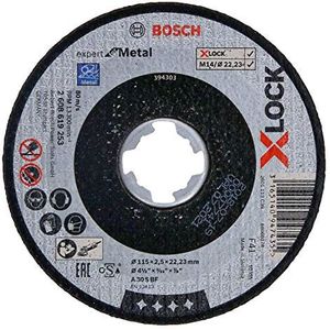 Bosch Accessoires X-LOCK Slijpschijf Expert for Metal 115x2.5x22.23mm, recht - 1 stuk(s) - 2608619253
