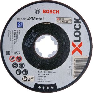 Bosch Doorslijpschijf Xlock Metal Exp.125x1.6x22