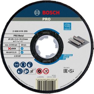 Bosch Doorslijpschijf Xlock metal exp.125x2.5x22