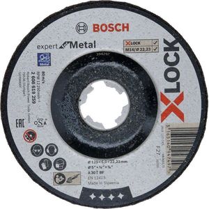 BOSCH X-LOCK Ruwschijf EfM-systeem 125×6×22,23 A 30 T BF, 125 mm, 6,0 mm 2608619259
