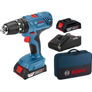 Bosch GSB 18V-21 accu klopboormachine 18V Li-ion 2x 2,0Ah