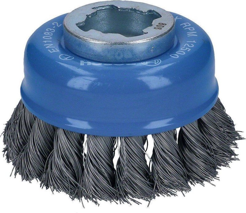 Bosch - Accessories x-lock Topfbürste 75 mm, gezopfter Stahldraht 2608620726 1 St.