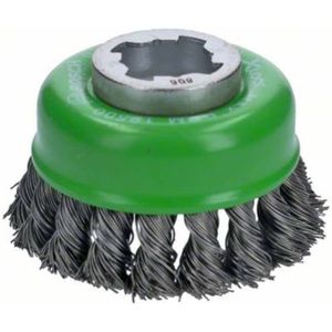 Bosch 2608620729 X-Lock Komstaalborstel met gevlochten draad - RVS - 0,5 x 75mm