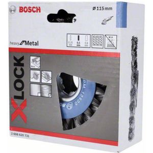 Bosch Accessories Bosch X-LOCK Schijfborstel 115 M - Gevlochten Staaldraad N/A N/A 2608620731 1 Stuk(s)