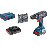 Bosch Professional 18V System accuschroefklopboormachine GSB 18V-28 (max. draaimoment: 63 Nm, incl. 35-delige Impact accessoireset, 2x 2,0 Ah accu, in L-BOXX 136) - Amazon Exclusive Set