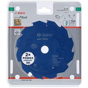 Bosch Professional Cirkelzaagblad Expert for Wood (hout, 165 x 20 x 1,5 mm, 12 tanden, accessoire accu-cirkelzaag)