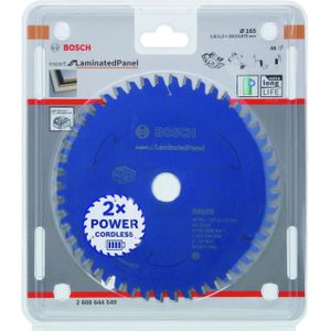 Bosch 2608644549 Cirkelzaagblad Accu Expert - 165 X 20 X 48T - Gemelamineerde Plaat - Carbide