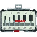 Bosch 2607017465 6-delige Frezenset In Cassette - Rechte Schacht - 6mm