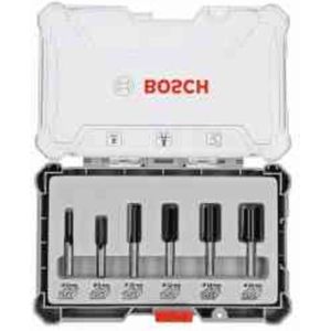 Bosch - Professional 6 tlg Nutfräser Set 6mm Schaft (2607017465)
