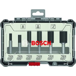 Bosch 2607017465 6-delige Frezenset In Cassette - Rechte Schacht - 6mm