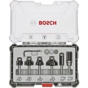 Bosch 2607017468 Frezenset - 6-delige - Afronden en Profileren - 6mm