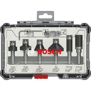 8-delige gemengde freesset - schachtdiameter 8 mm