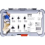 Bosch - Frezenset - 6 Stuks - 1/4"" Schacht - Houtbewerking