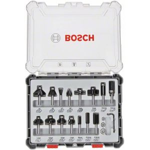 Bosch 2607017471 15-delige Frezenset in cassette - 6mm