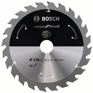 Bosch Accessories Bosch Power Tools 2608837668 Hardmetaal-cirkelzaagblad 136 X 20 Mm Aantal Tanden: 24 1 Stuk(s)