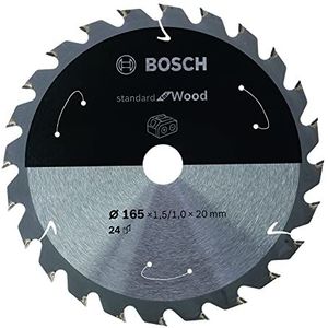Bosch Professional Cirkelzaagblad Standard for Wood (hout, 140 x 20 x 1,5 mm, 24 tanden, accessoire accu-cirkelzaag)