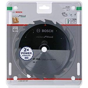 Bosch Accessories Bosch 2608837697 Hardmetaal-cirkelzaagblad 184 x 16 mm Aantal tanden: 16 1 stuk(s)