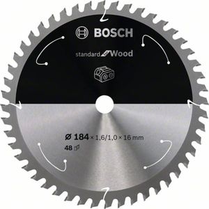 Bosch Accessories Bosch 2608837701 Hardmetaal-cirkelzaagblad 184 x 16 mm Aantal tanden: 48 1 stuk(s)