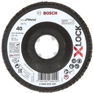 Bosch Accessoires X-LOCK Lamellenschijf Best For Metal Schui - Glasveze - 125m - G 4 - X571
