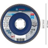 Bosch PRO X571 X-Lock Fächerschleifscheibe 115 mm G40 - 2608619205