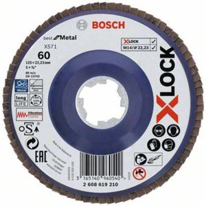Bosch PRO X571 X-Lock Fächerschleifscheibe 125 mm G60 - 2608619210