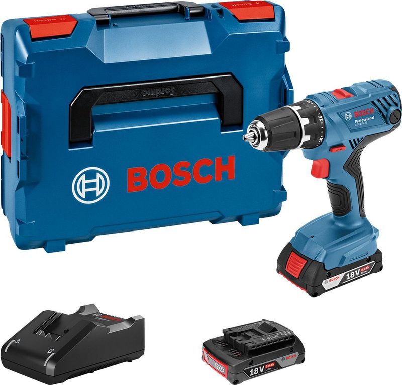 Bosch Professional GSR 18V-21 Accuboormachine - Met 2 x 18 V (2.0Ah) accu en lader