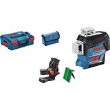 Bosch Blauw GLL 3-80 CG Kruislijnlaser met groene laserlijnen + BM1 houder in L-boxx Click & Go  | Zonder accu's en lader in L-boxx - 0601063T03