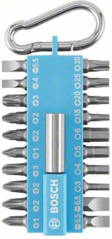 Bosch Schrauberbit-Set 21tlg. mit Snap-hook (hellblau) - 2607002822
