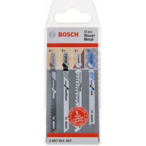 Bosch Accessories 2607011437 JS - Wood And Meta - Verpakking van 15 Stuks 15 Stuk(s)