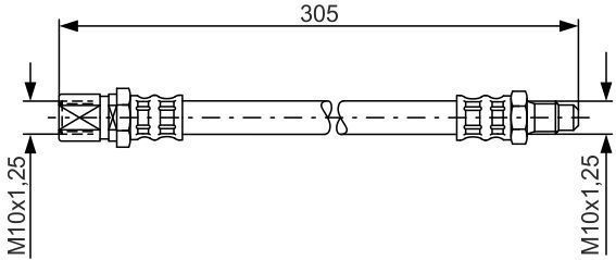 Auto - M10x1,25 - Achteras - Vooras Rechts - Motorcode 131 CC