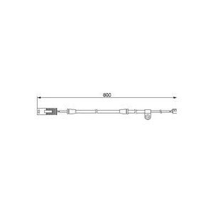 Waarschuwingscontact, remblokslijtage BOSCH 1 987 474 945