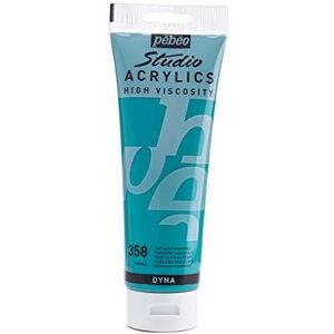 Pebeo 250 ml Studio Acryl Verf, Iridescent Groen Blauw