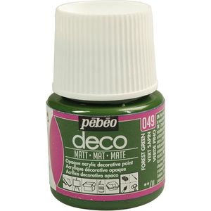 Pebeo 45ml Deco Matt, Acryl, Bosgroen, 7 x 4,5 x 4,5 cm