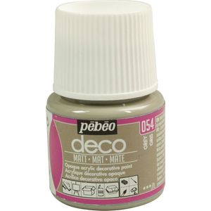 Pebeo Deco Acryl Matt Paint 45-Milliliter Fles, Grijs