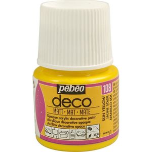 Verf zonnegeel - acryl mat - 45 ml - Pébéo