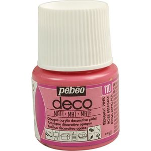 Verf bengaal roze - acryl mat - 45 ml - Pébéo