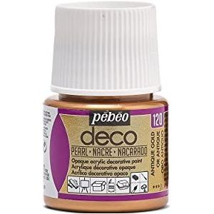 Pébéo Deco kleur, 45 ml, parelmoer, antiek goud