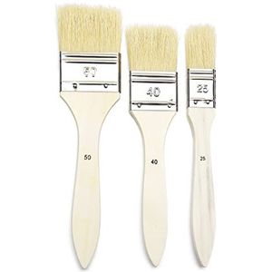 PEBEO Borstel, wit, set van 3 stuks