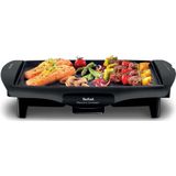 Tefal Plancha CB5005 - Grillplaat - 35 x 25 cm - 4 personen - 1800W- Regelbare thermostaat - Anti-aanbaklaag - Zwart