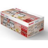 Tefal Duetto+ RVS Kookset - 4 Delig - Inclusief Steelpan en Kookpannen