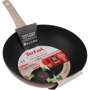 Tefal - Eco-Respect - Wokpan - Bruin - Gerecycled Aluminium - Ø 28cm