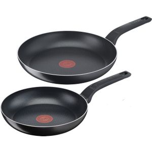 Tefal Gemakkelijk koken en schoonmaken, Pan + steelpan, Zwart